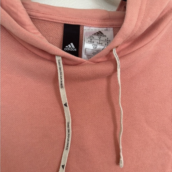 Adidas Light Pink Hoodie Three Stripe Life Japanese Logo - Picture 4 of 5